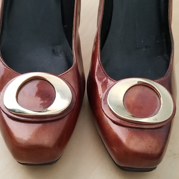 Stuart Weitzman tortoise patent heel size 8.5 - Picture 5 of 6